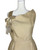 1950s - 1960s Cream Fringe Bow Cocktail Dress
