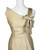 1950s - 1960s Cream Fringe Bow Cocktail Dress