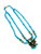 1950s Miriam Haskell Unstamped Blue Glass Pendant Double Strand Beaded Necklace
