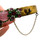1940s - 50s Miriam Haskell Unstamped Pink And Green Glass Gem Bangle Bracelet