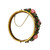 1940s - 50s Miriam Haskell Unstamped Pink And Green Glass Gem Bangle Bracelet