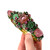 1940s - 50s Miriam Haskell Unstamped Pink And Green Glass Gem Bangle Bracelet