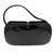 1960s Nettie Rosenstein Mod Black Leather Oval Top Handle Bag