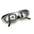 1980s Alain Mikli Paris Clear Asymmetrical Space Sunglasses