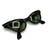 1950s RARE Original Ray-Ban Bausch and Lomb Green Lens Cat Eye Sunglasses