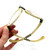 1950s Pearlized Foldable Rhinestone Cat Eye Glasses