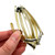 1950s Pearlized Foldable Rhinestone Cat Eye Glasses