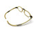 1950s Pearlized Foldable Rhinestone Cat Eye Glasses