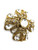 1950s WEISS Gold Maltese Cross Rhinestone Brooch