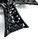 1950s WEISS Maltese Cross Black Rhinestone Brooch