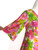 1970s Pink Floral Print Maxi Dress
