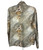 1970s Alfonse Mucha Chemise Art Nouveau Print Blouse