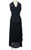 Y2K Black Mesh Ruched Gown
