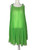 1960s Green Pleated Mini Slip Dress