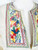 1970s Cream Gauze Embroidered Caftan Maxi Dress