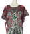 1970s Paisley Printed Side Tie Caftan Maxi Dress