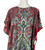 1970s Paisley Printed Side Tie Caftan Maxi Dress