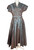 1950s Iridescent Blue/Purple Silk Taffeta Dress