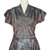 1950s Iridescent Blue/Purple Silk Taffeta Dress