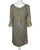 1960s - 1970s Paisley Shift Mini Dress