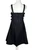 1990s - Y2K Black Gothic Punk Buckle Mini Dress