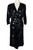 1980s Oleg Cassini Black Sequin Dress