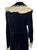 1940s Henri Bendel Black Velvet & Lace Duster Coat