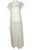 1970s White Cotton Crochet Maxi Dress