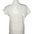 1970s White Cotton Crochet Maxi Dress