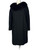 1950s - 1960s Joseph Stein Black Mink Trim Wool Coat