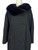 1950s - 1960s Joseph Stein Black Mink Trim Wool Coat