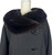 1950s - 1960s Joseph Stein Black Mink Trim Wool Coat
