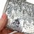 Y2K MIU MIU Silver Sequin Leather Wristlet Clutch Purse