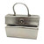 1990s Charles Jourdan Silver Leather Box Purse