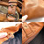Y2K CELINE Brown leather Shoulder Bag With Removable Canvas Kiss Lock Insert