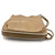 1980s GUCCI Brown And White Striped Shoulder Bag With Original Dust Bag
