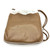1980s GUCCI Brown And White Striped Shoulder Bag With Original Dust Bag