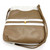 1980s GUCCI Brown And White Striped Shoulder Bag With Original Dust Bag