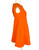 1960s Mod Space Age Orange Wool Mini Dress