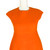 1960s Mod Space Age Orange Wool Mini Dress