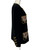 1980s - 1990s Escada Black Velvet Beaded Clock Jacket