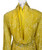 1970s Kreinick Yellow Sequin Long Sleeve Gown