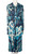1970s Mirsa Blue Psychedelic Print Maxi Dress