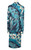 1970s Mirsa Blue Psychedelic Print Maxi Dress