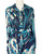1970s Mirsa Blue Psychedelic Print Maxi Dress