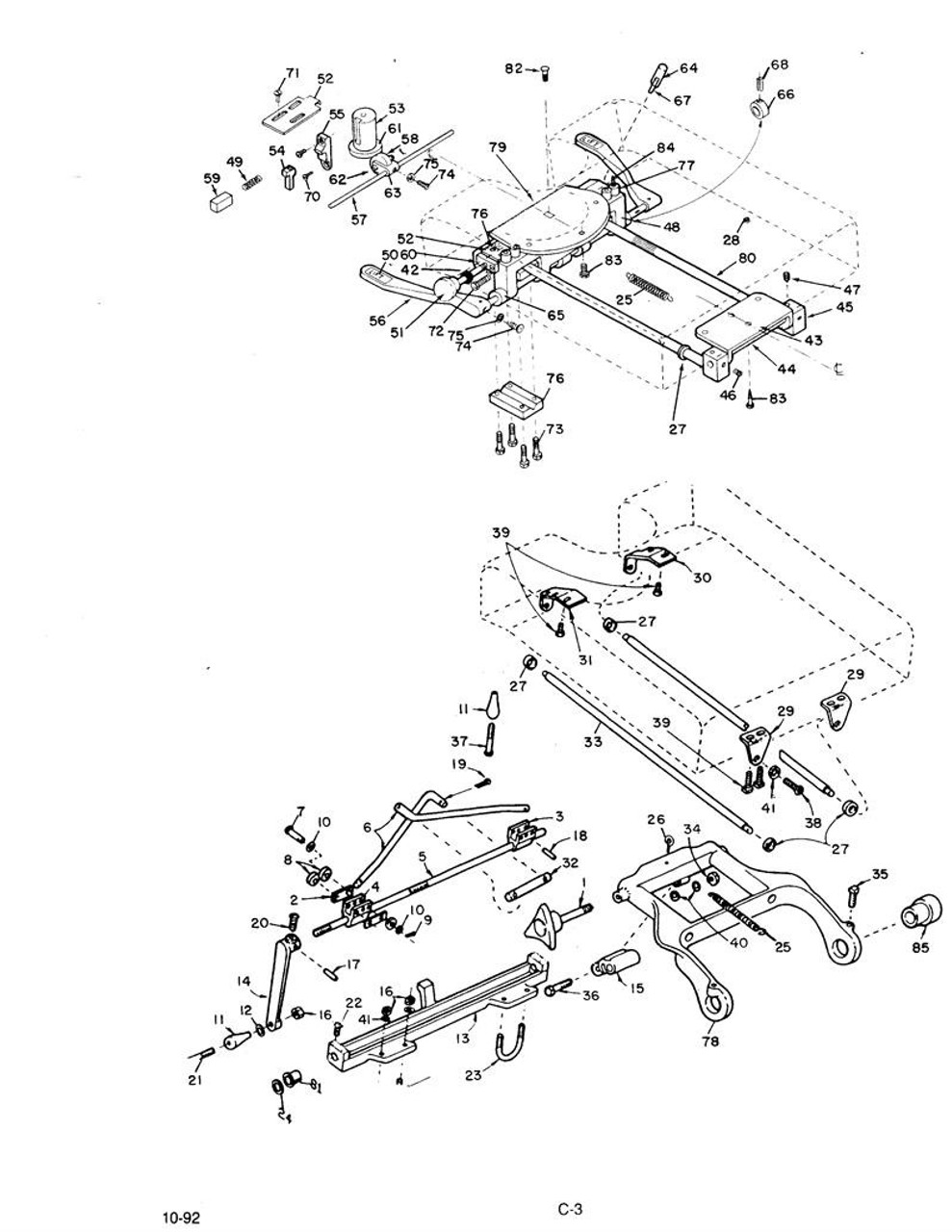 Zenith Pelvic Return Spring and Eye Bolt Kit, Zenith Pelvic Return Spring, Zenith Pelvic Spring, Zenith Pelvic slide Return Spring, Zenith Pelvic slide Spring, Zenith Pelvic Return Spring for sale, Zenith Spring, Zenith Return Spring, Zenith parts, Zenith Eye Bolt, Eye Bolt for Zenith Spring, Zenith Pelvic Spring with Eye bolt
