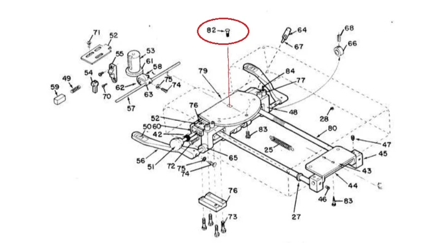 Zenith Pelvic Plate Center Bolt