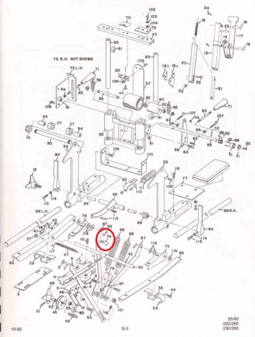 Zenith Breakaway Abdominal Spring, Zenith Abdominal Spring, Zenith Breakaway Spring, Zenith Spring, Zenith Table Breakaway Abdominal Spring, Zenith Table Spring