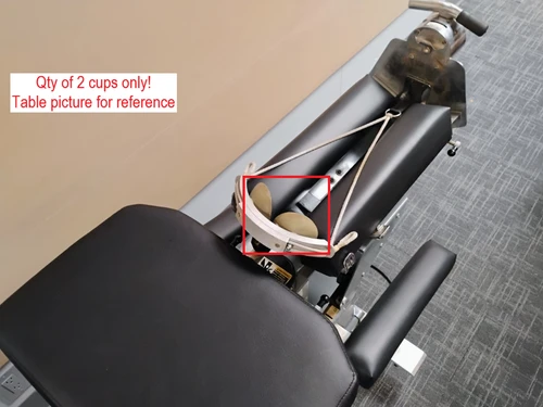 Zenith Cox 100 Flexion Table Cervical Traction Cup Set, Zenith Pad Cups, Zenith Cups, Zenith Table Parts, Zenith Parts, Zenith Cox Parts, Zenith Cox Pad Cups