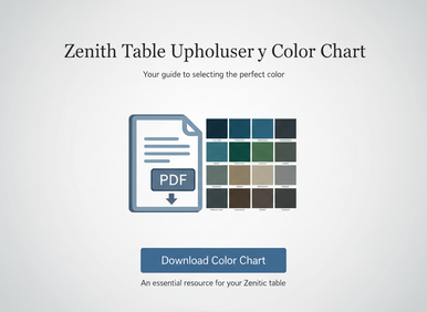 Zenith Table Upholstery Color Chart FREE PDF File Download